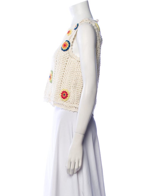 Alix of Bohemia Printed Crew Neck Crop Top