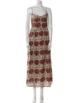 Alix of Bohemia Printed Midi Length Dress