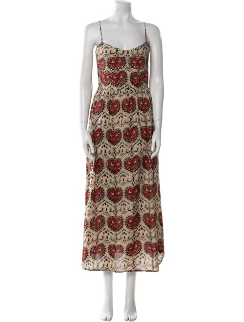 Alix of Bohemia Printed Midi Length Dress