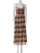 Alix of Bohemia Printed Midi Length Dress