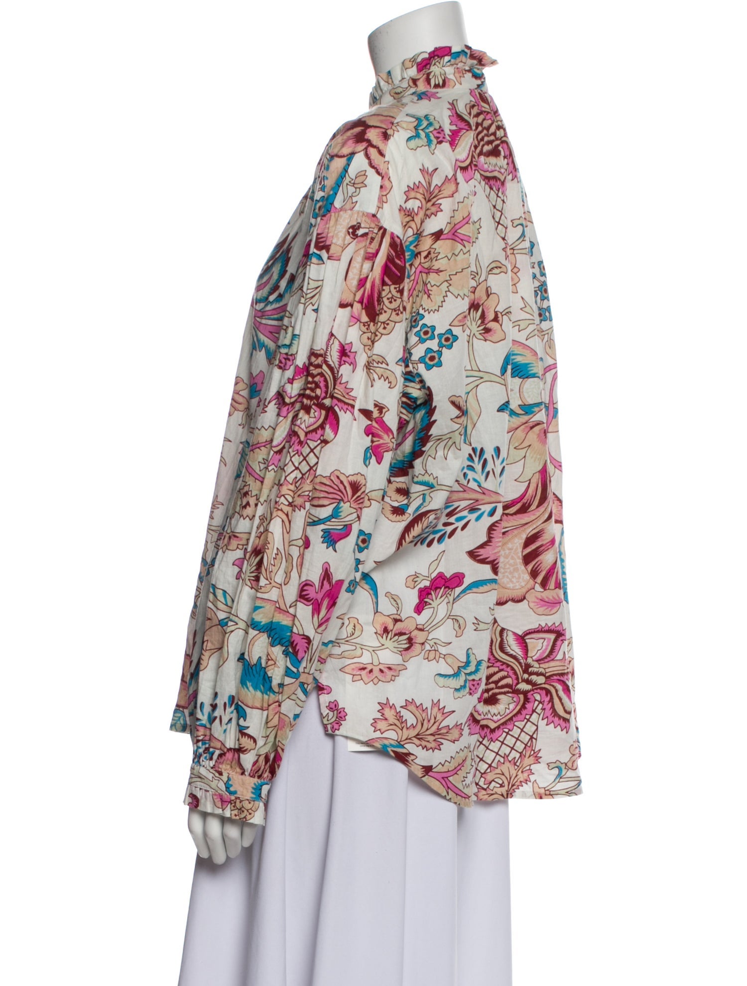 Alix of Bohemia Printed Mock Neck Blouse