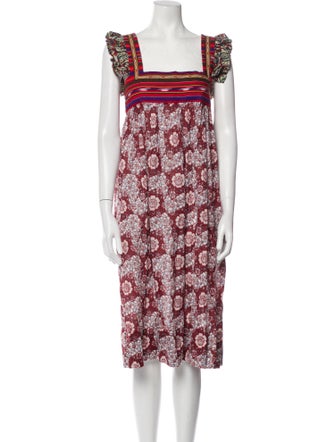 Alix of Bohemia Printed Midi Length Dress