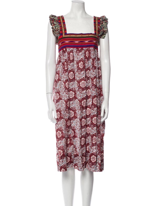 Alix of Bohemia Printed Midi Length Dress