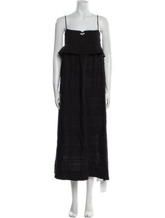 Alix of Bohemia Square Neckline Long Dress