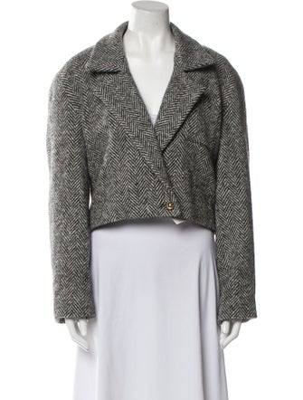 Alix of Bohemia Wool Tweed Pattern Blazer