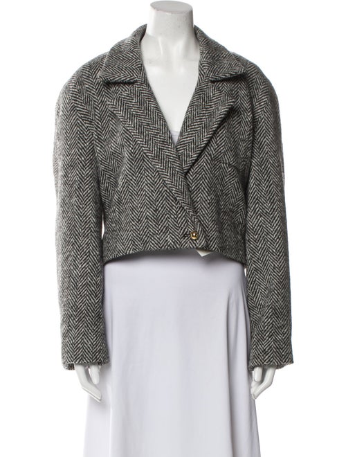 Alix of Bohemia Wool Tweed Pattern Blazer