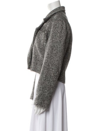 Alix of Bohemia Wool Tweed Pattern Blazer