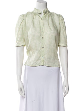 Alix of Bohemia Mock Neck Short Sleeve Crop Top