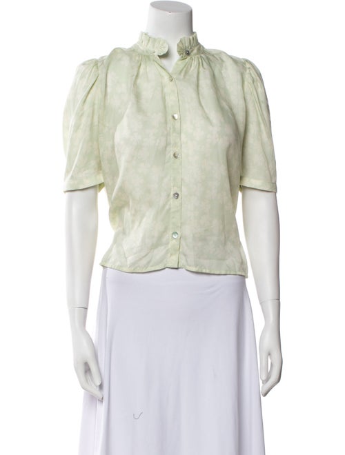 Alix of Bohemia Mock Neck Short Sleeve Crop Top