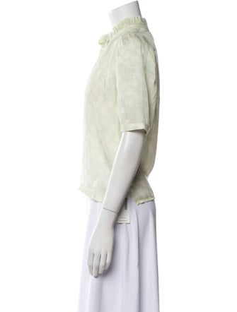 Alix of Bohemia Mock Neck Short Sleeve Crop Top