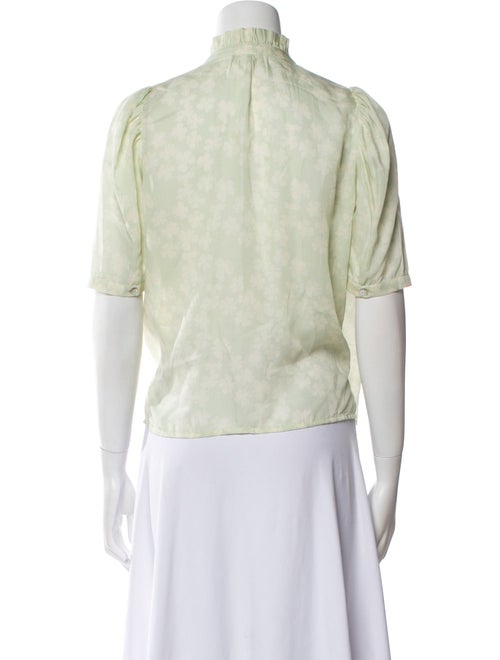 Alix of Bohemia Mock Neck Short Sleeve Crop Top