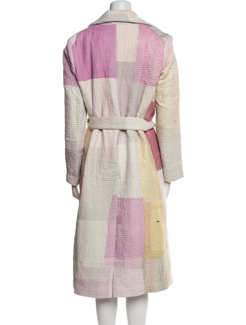 Alix of Bohemia Colorblock Pattern Trench Coat