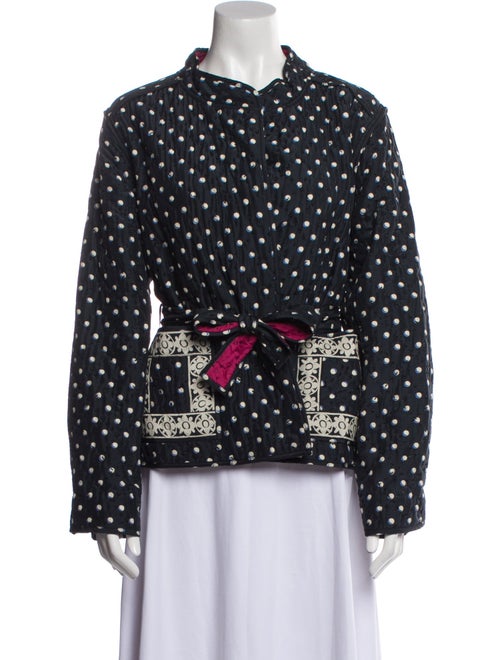 Alix of Bohemia Silk Polka Dot Print Evening Jacket