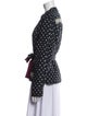 Alix of Bohemia Silk Polka Dot Print Evening Jacket
