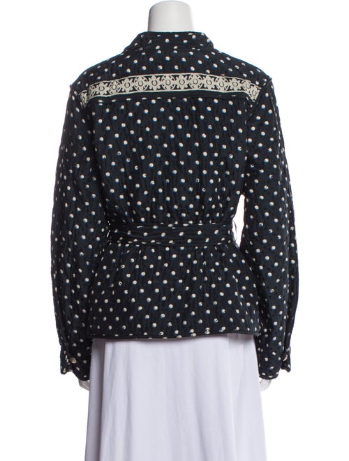 Alix of Bohemia Silk Polka Dot Print Evening Jacket