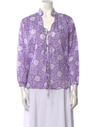 Alix of Bohemia Printed V-Neck Blouse
