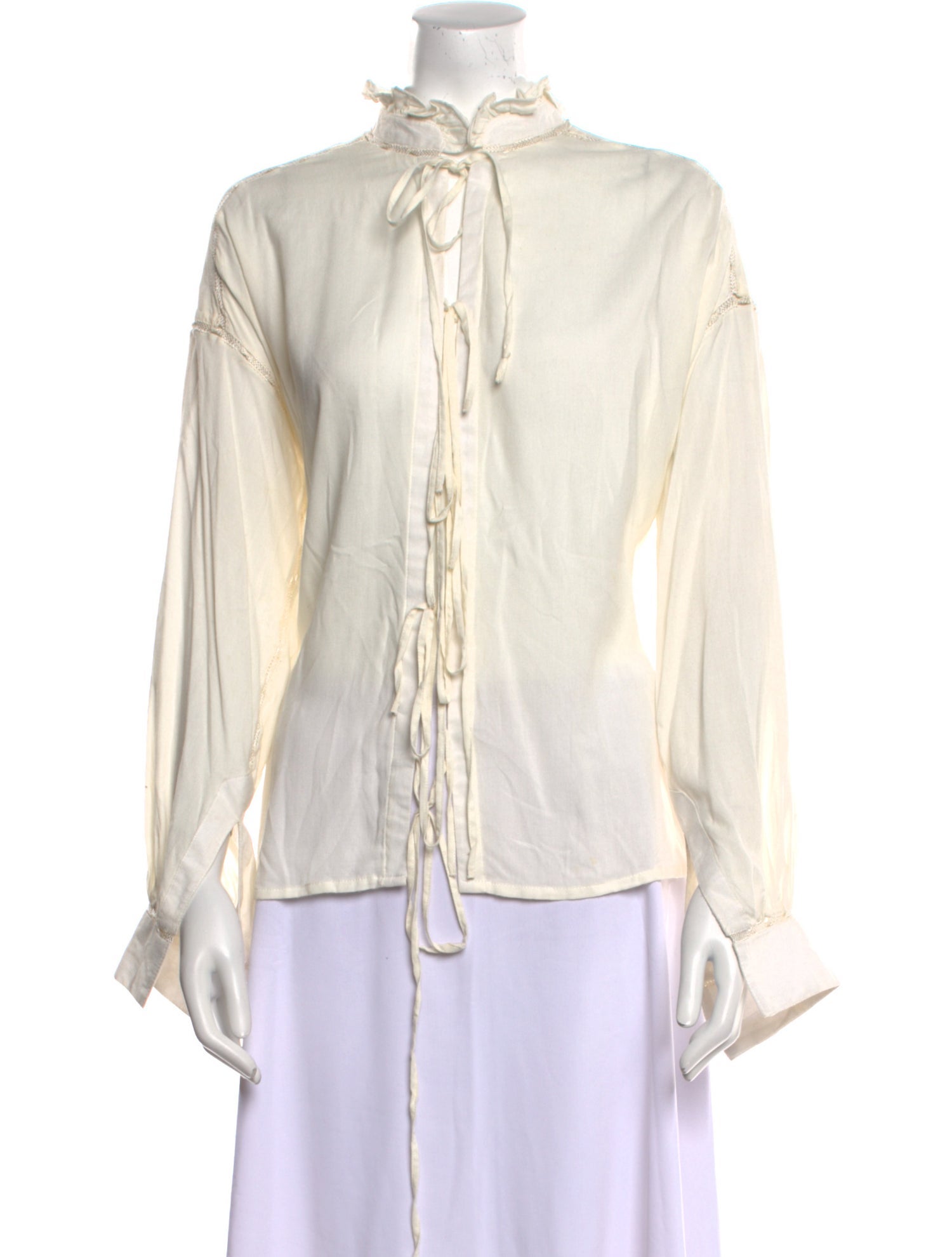 Alix of Bohemia Silk Mock Neck Blouse