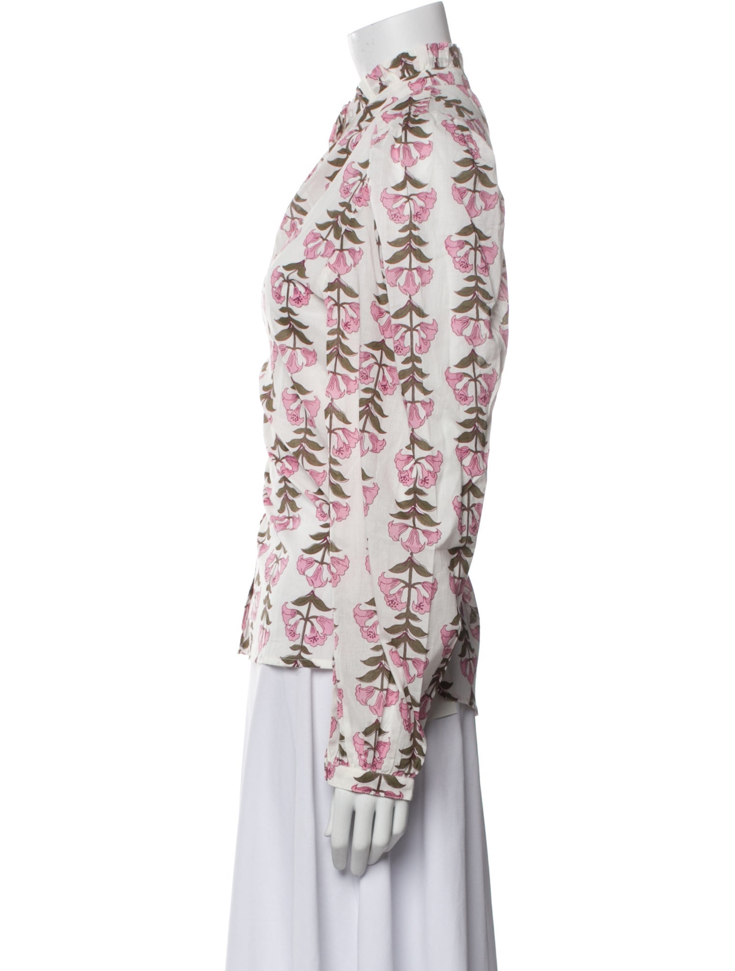 Alix of Bohemia Floral Print Mock Neck Blouse w/ Tags