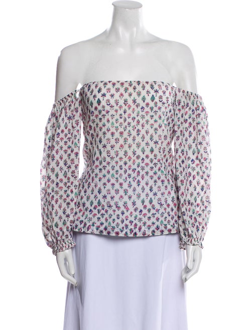 Alix of Bohemia Printed Off-The-Shoulder Blouse