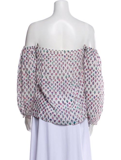 Alix of Bohemia Printed Off-The-Shoulder Blouse