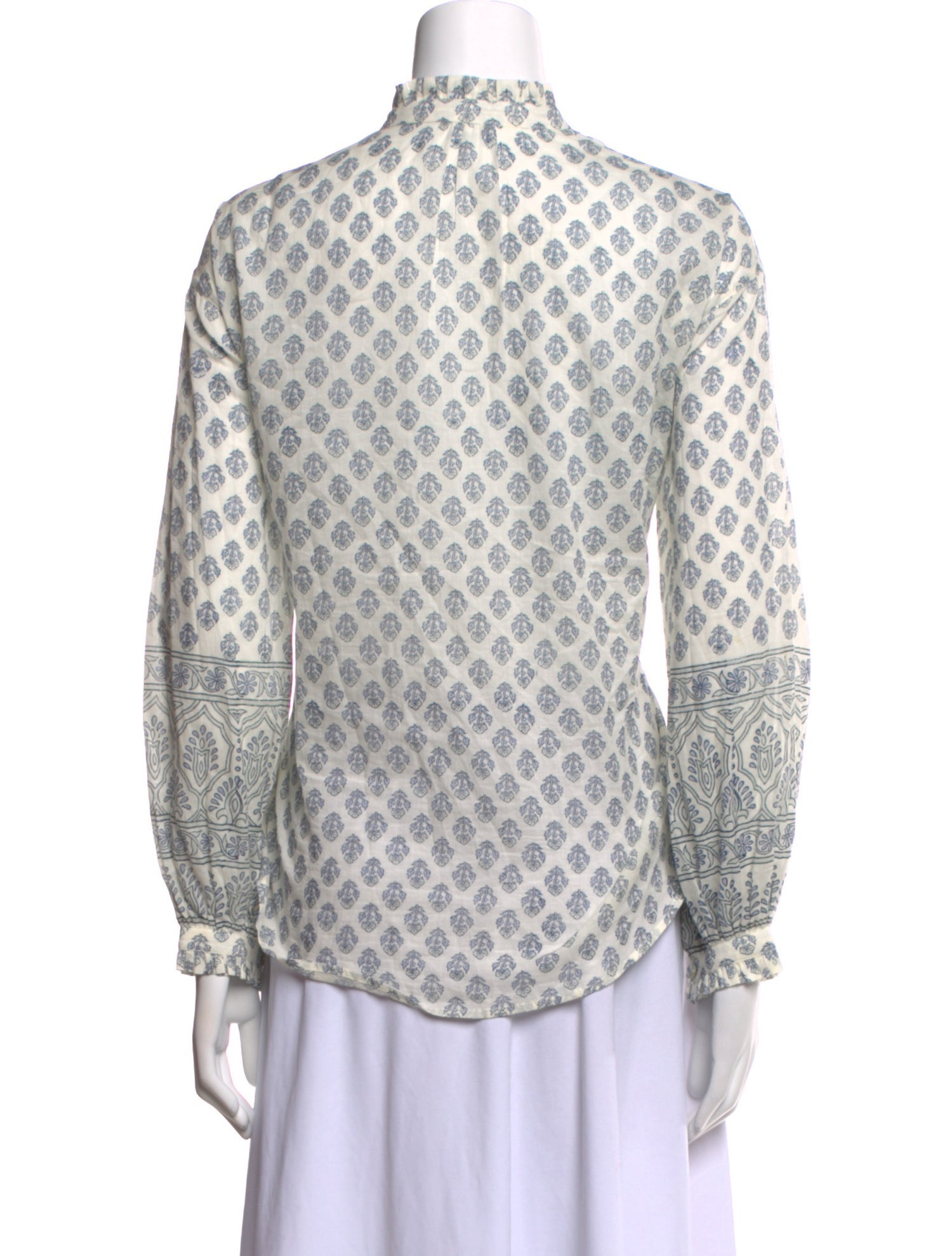 Alix of Bohemia Printed Mock Neck Blouse