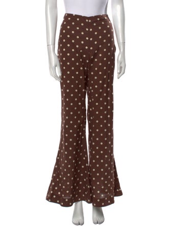 Alix of Bohemia Polka Dot Print Wide Leg Pants