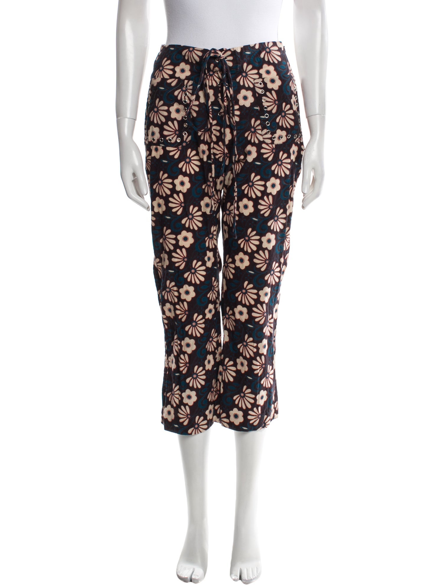 Alix of Bohemia Floral Print Straight Leg Pants