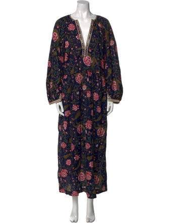 Alix of Bohemia Floral Print Long Dress