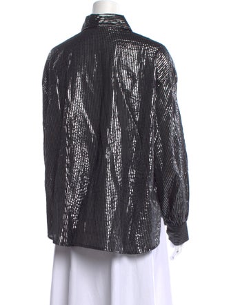 Alix of Bohemia Striped Long Sleeve Button-Up Top