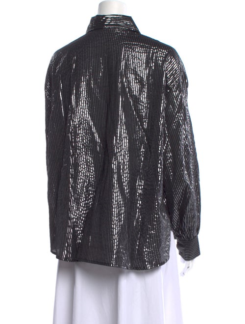 Alix of Bohemia Striped Long Sleeve Button-Up Top