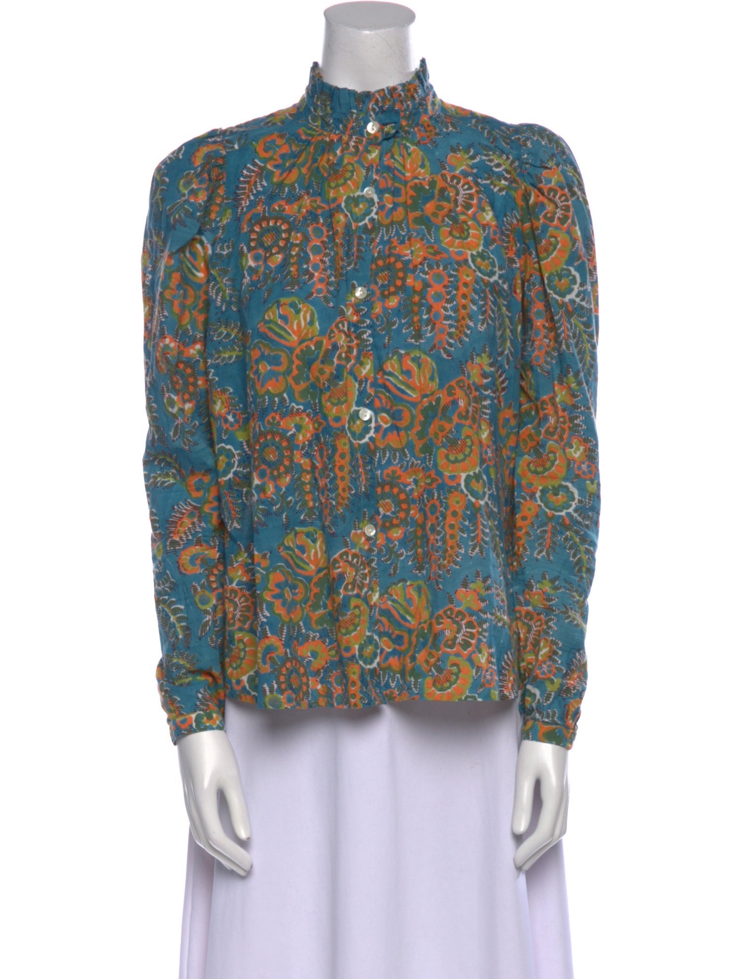 Alix of Bohemia Annabel Squash Blossom Shirt Floral Print Blouse