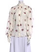 Alix of Bohemia Floral Print Mock Neck Blouse