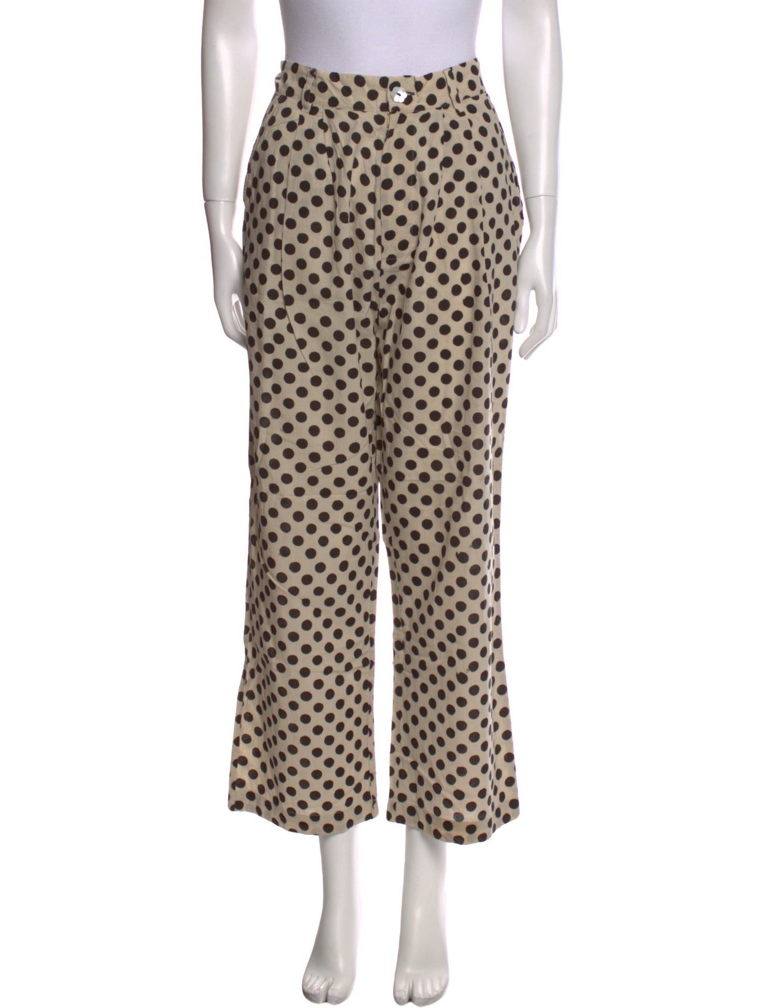 Alix of Bohemia Polka Dot Print Wide Leg Pants