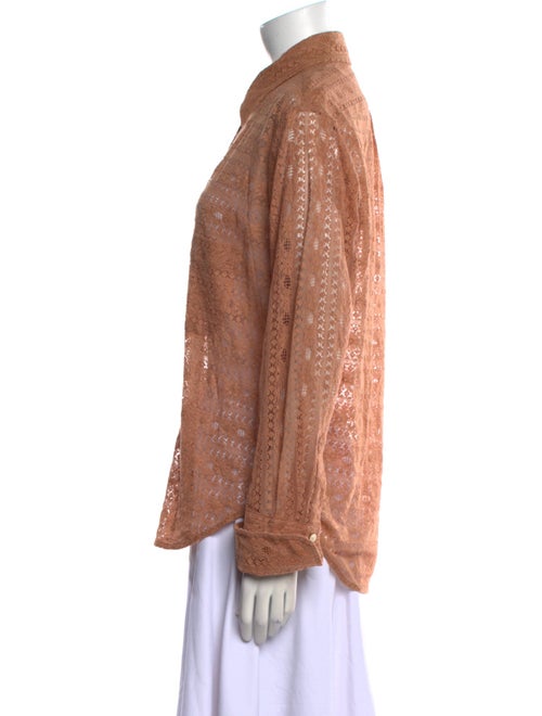 Alix of Bohemia Striped Long Sleeve Button-Up Top