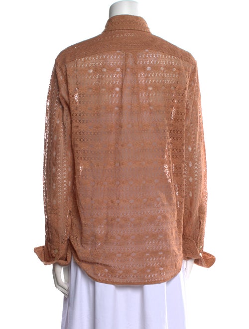 Alix of Bohemia Striped Long Sleeve Button-Up Top