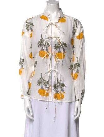 Alix of Bohemia Floral Print Long Sleeve Blouse