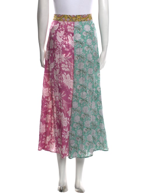 Alix of Bohemia Floral Print Midi Length Skirt