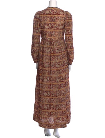 Alix of Bohemia Paisley Print Long Dress