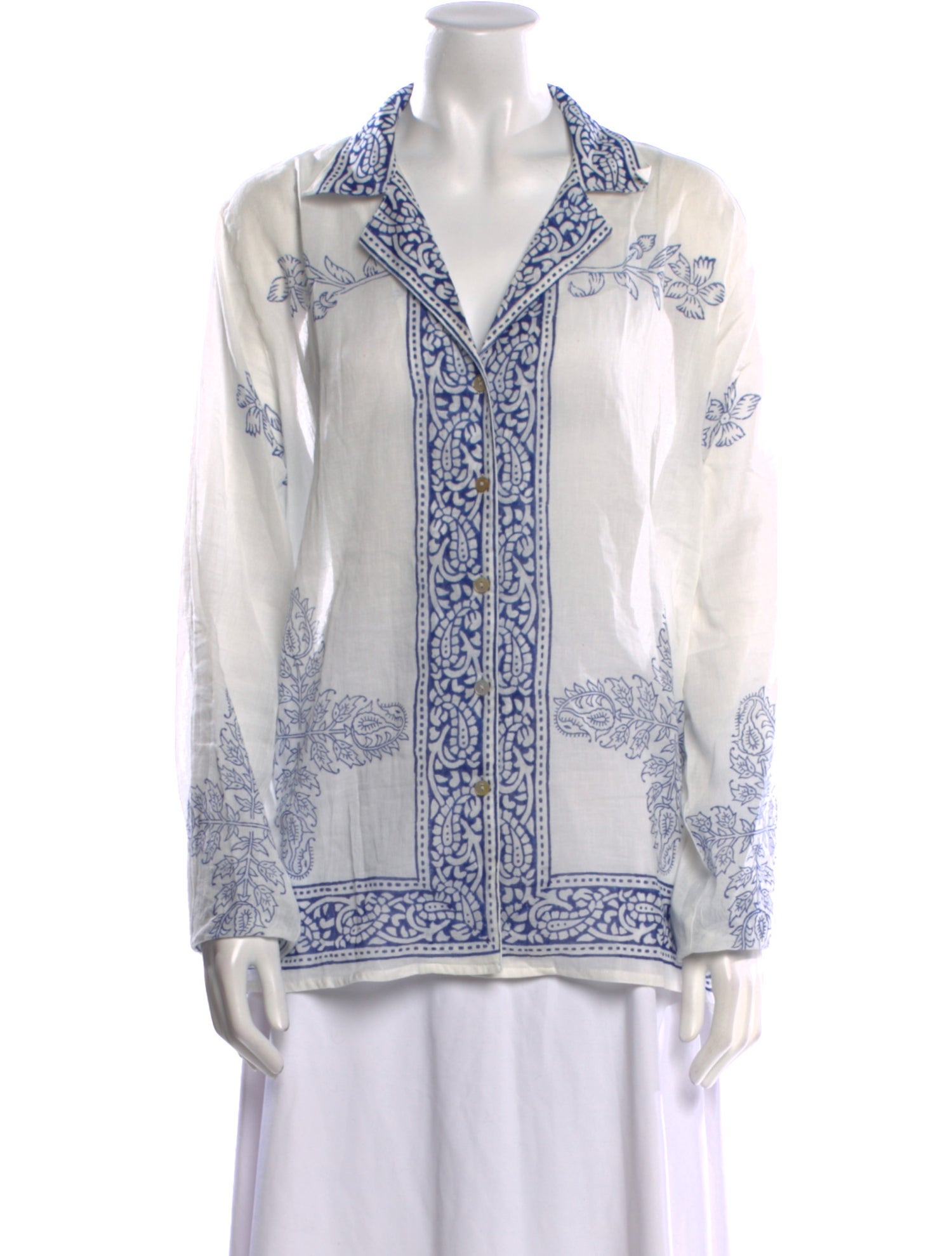 Alix of Bohemia Paisley Print V-Neck Tunic