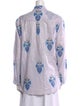 Alix of Bohemia Printed V-Neck Button-Up Top