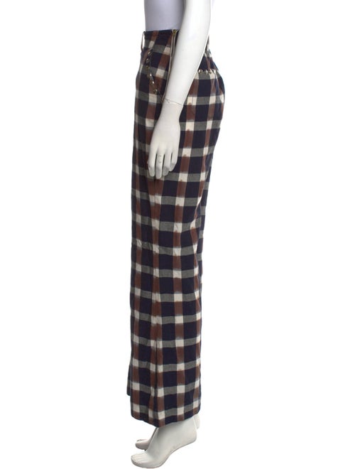 Alix of Bohemia Plaid Print Wide Leg Pants