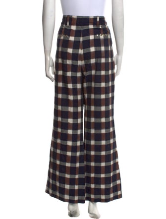 Alix of Bohemia Plaid Print Wide Leg Pants