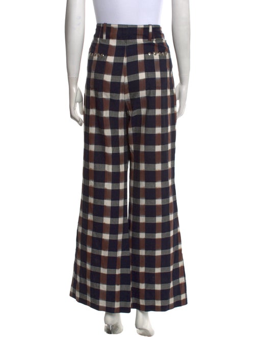 Alix of Bohemia Plaid Print Wide Leg Pants