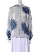 Alix of Bohemia Printed Mock Neck Blouse