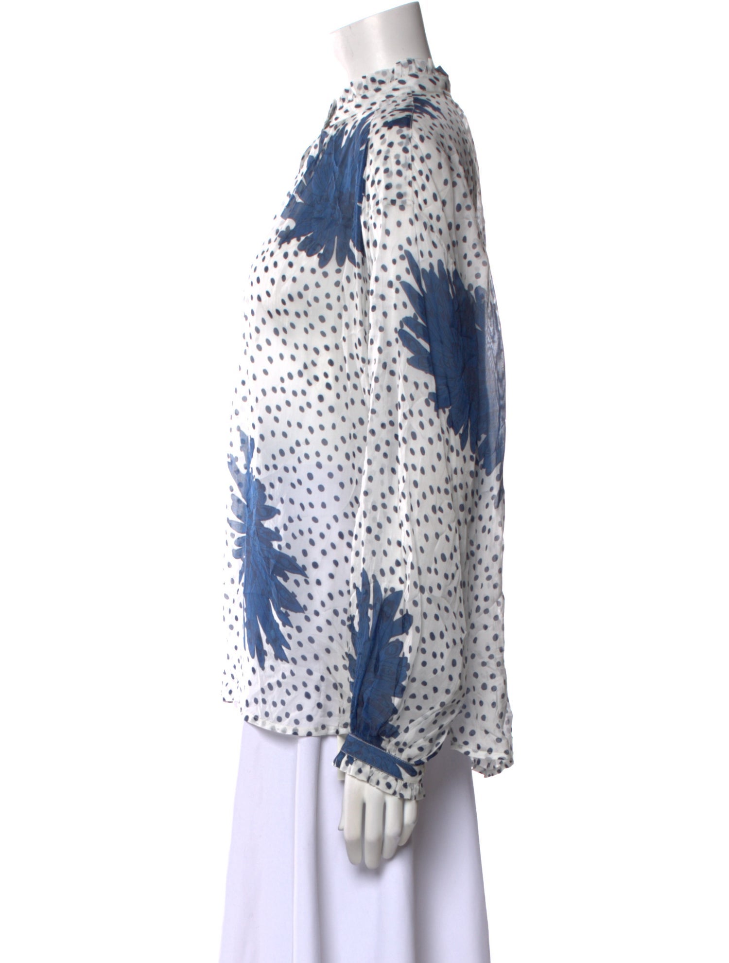 Alix of Bohemia Printed Mock Neck Blouse