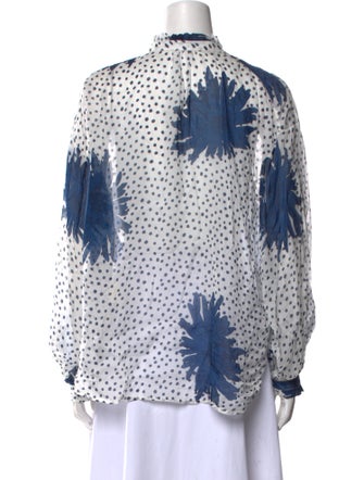 Alix of Bohemia Printed Mock Neck Blouse