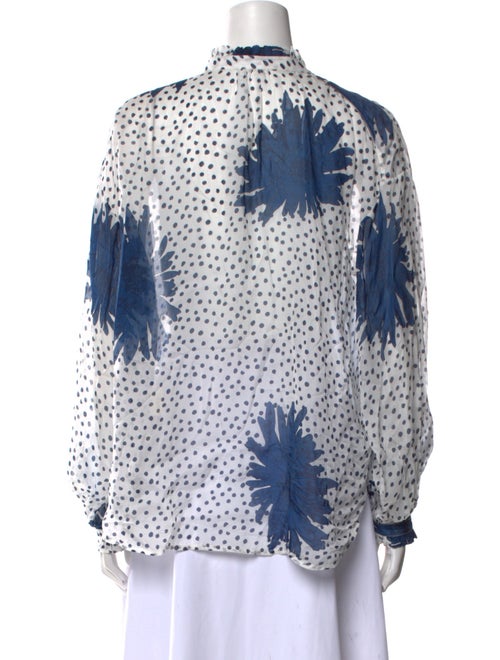 Alix of Bohemia Printed Mock Neck Blouse