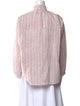 Alix of Bohemia Striped Mock Neck Blouse