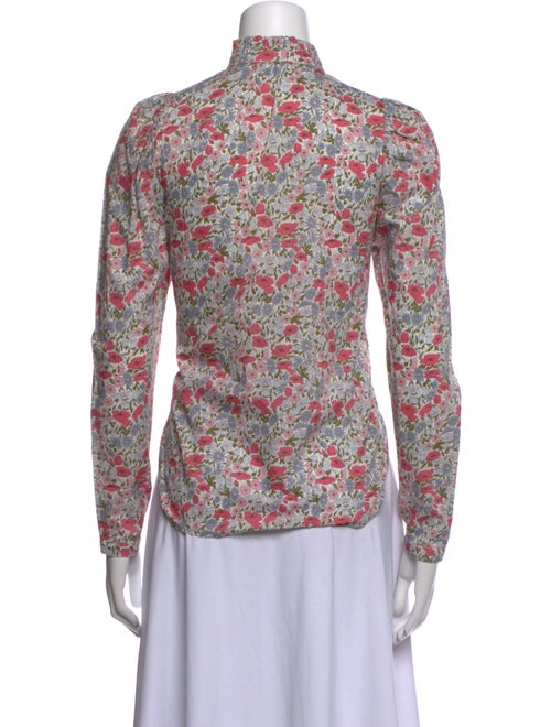 Alix of Bohemia Floral Print Long Sleeve Button-Up Top