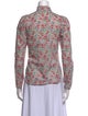 Alix of Bohemia Floral Print Long Sleeve Button-Up Top